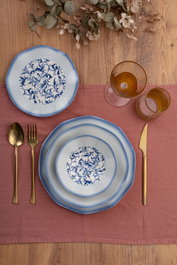 Hermia Set de cena de porcelana de 24 piezas Multicolor